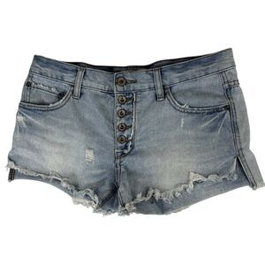 Free People Cutoff Denim Jean Shorts, size 26